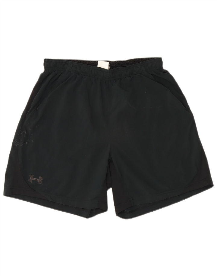 Pantaloni scurți sport Under Armour pentru bărbați, poliester mediu negru