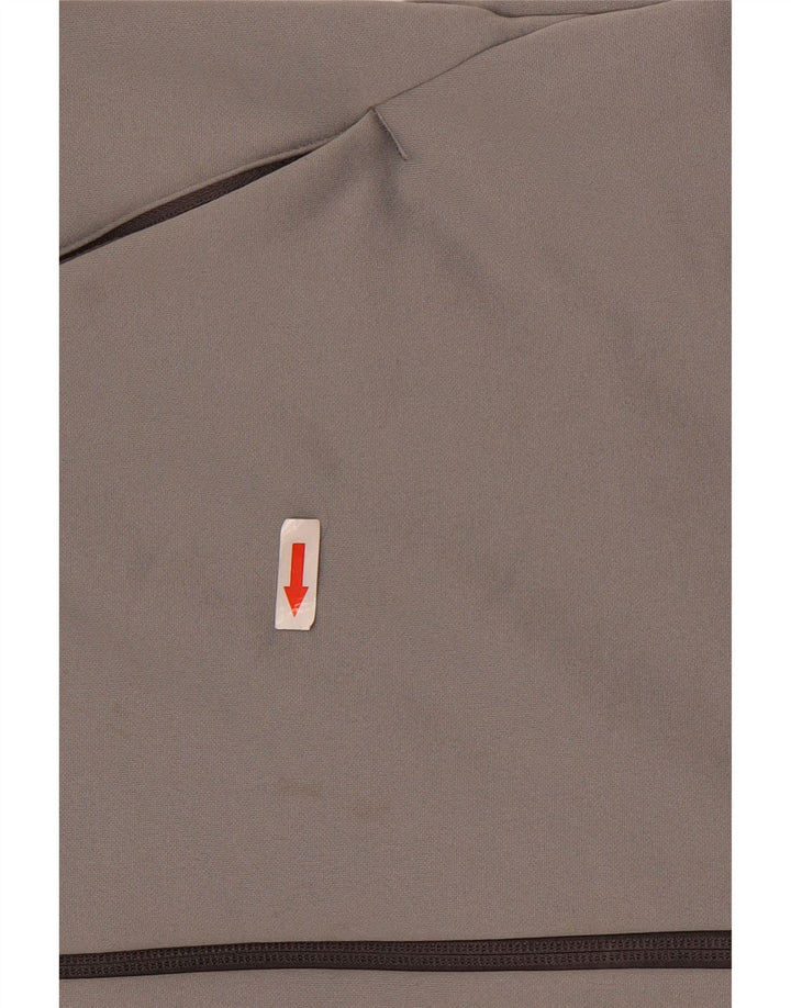 Pulover Berghaus pentru bărbați, cu fermoar, gri mediu, poliester color bloc