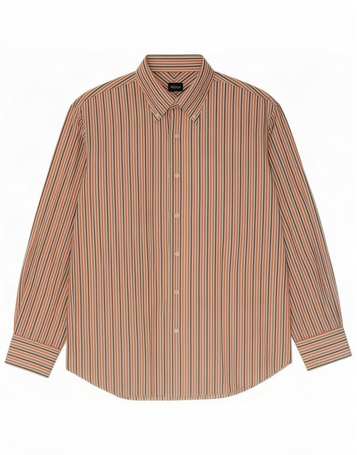 Cămașă Massimo Dutti pentru bărbați 2XL, bumbac cu dungi multicolore