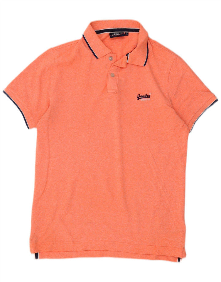 Tricou polo pentru bărbați Superdry, bumbac portocaliu mare