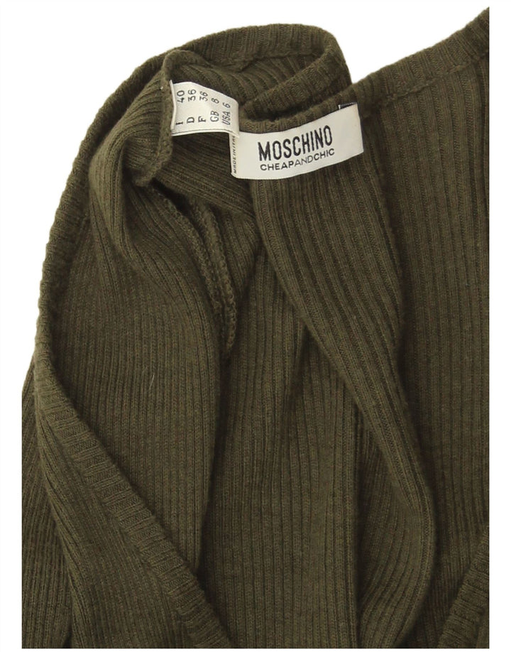 MOSCHINO Rochie Jumper pentru femei ieftine și șic UK 8 Mic Kaki