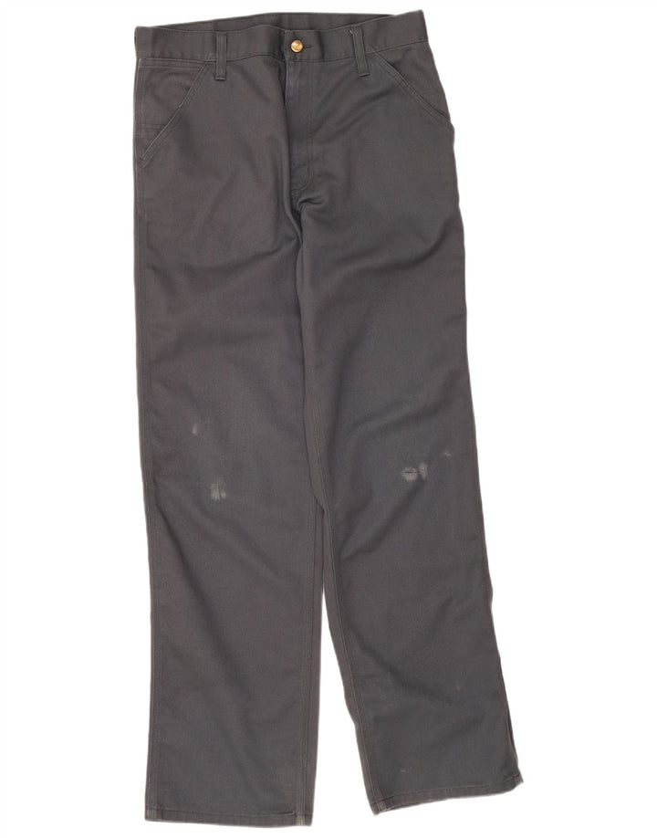 Pantaloni chino drepți pentru bărbați Carhartt W30 L34 poliester gri