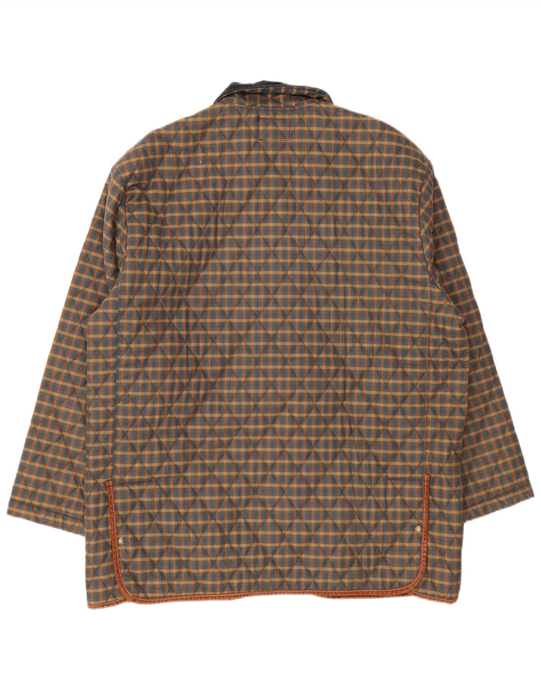 Jachetă matlasată pentru bărbați Derby Saddlery UK 42 XL, poliester cu carouri multicolore