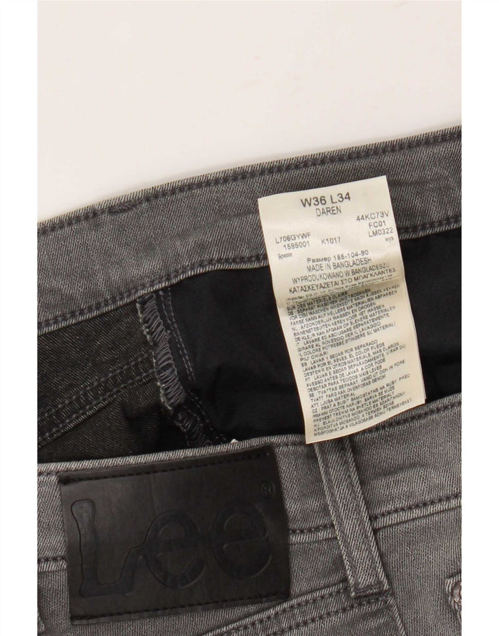 Blugi Lee Daren Slim pentru bărbați W36 L34 bumbac gri