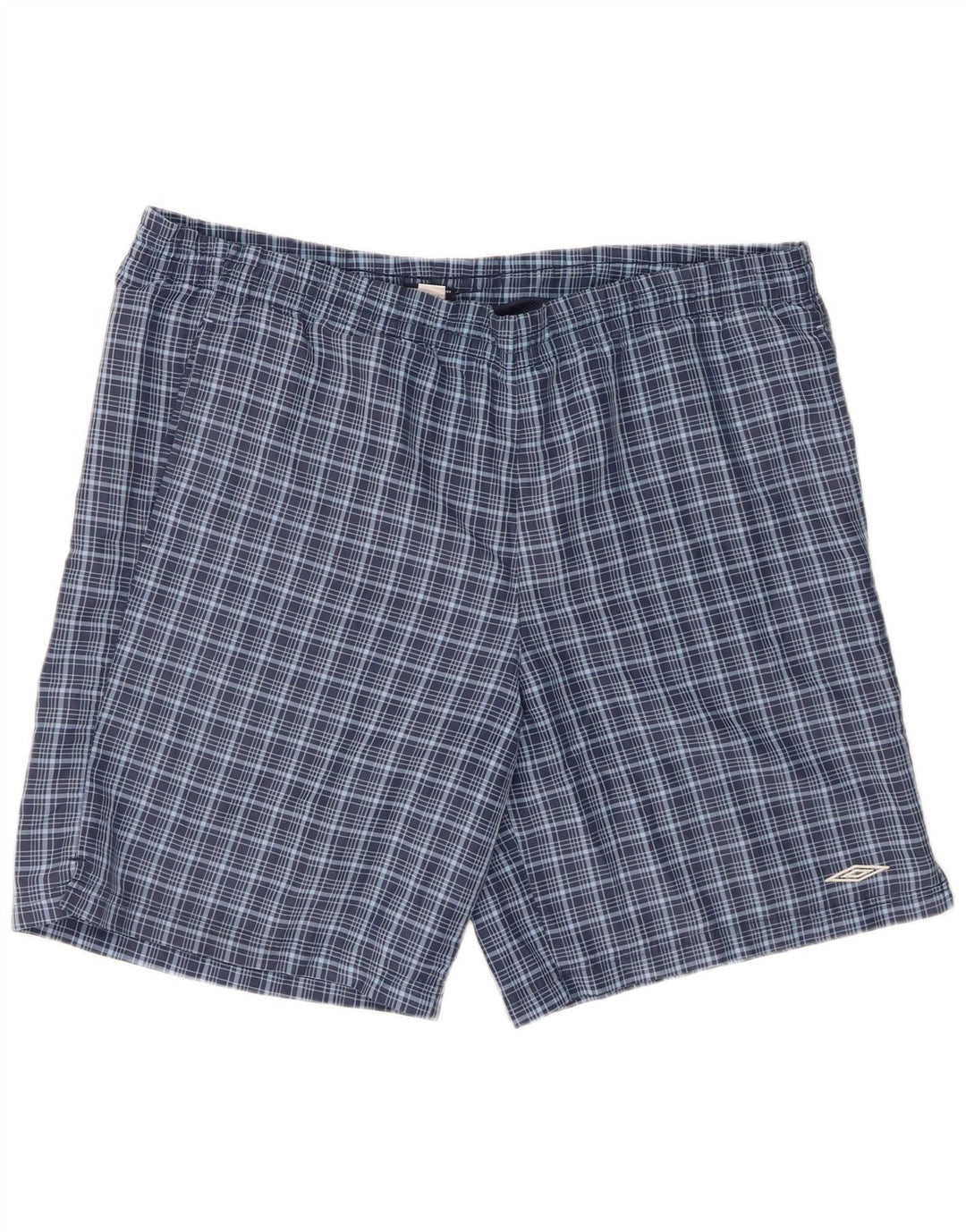 Pantaloni scurți de înot Umbro pentru bărbați XL, poliester cu carouri bleumarin