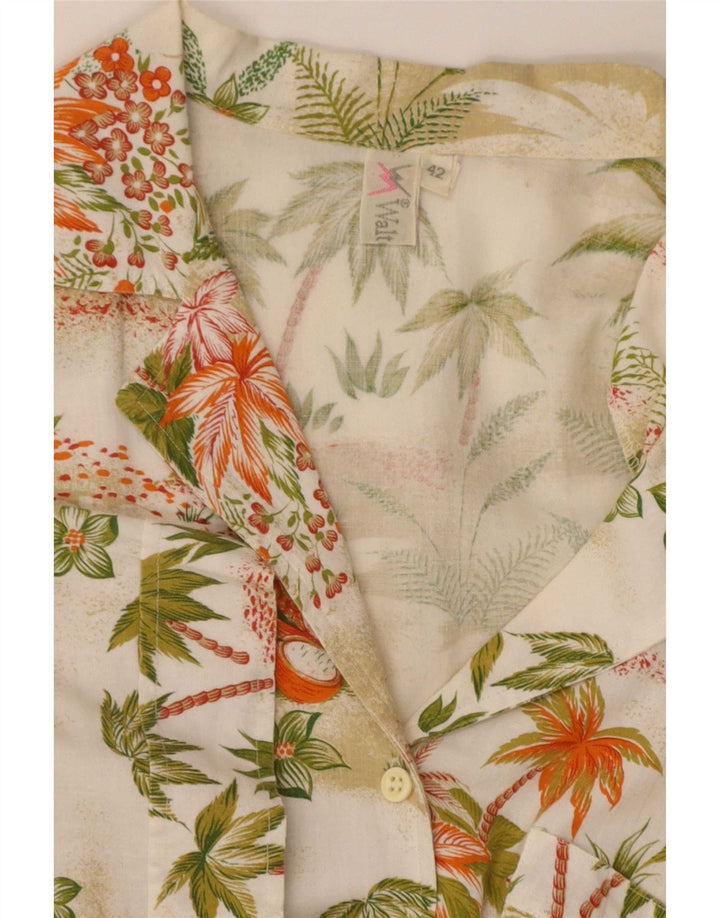 Cămașă hawaiană vintage pentru femei IT 42 Medium Multicolor Floral