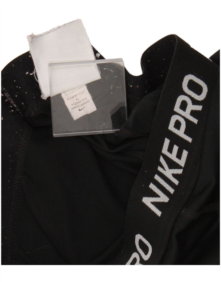 Leggings grafic Nike pentru femei UK 18 XL Poliester negru