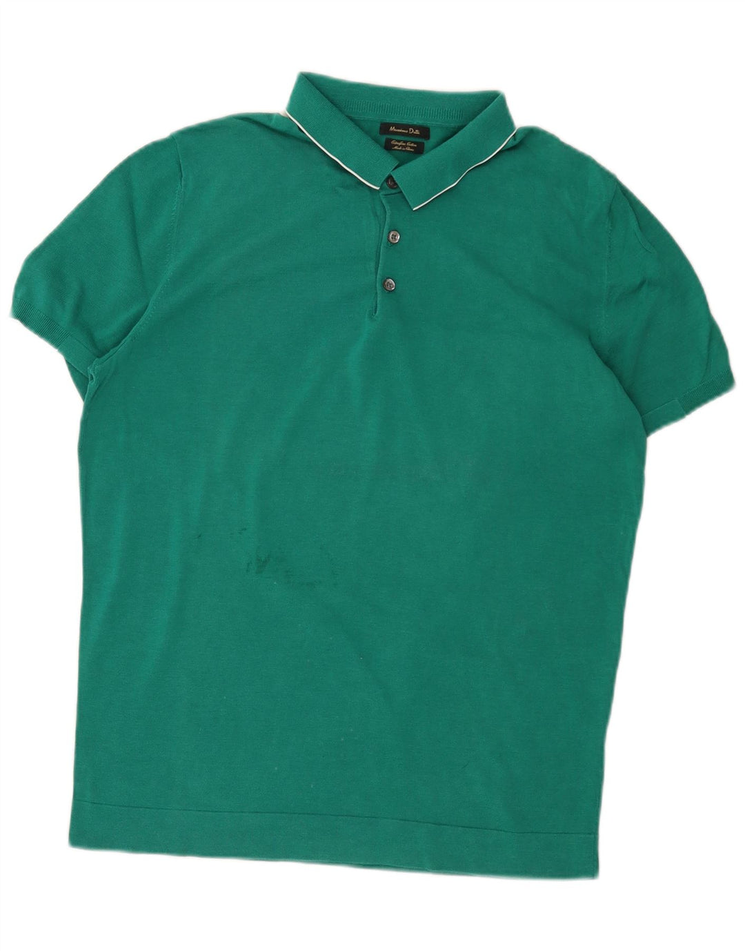 Tricou polo Massimo Dutti pentru bărbați, verde mare
