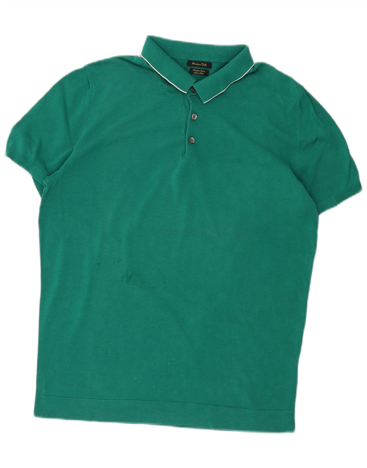 Tricou polo Massimo Dutti pentru bărbați, verde mare