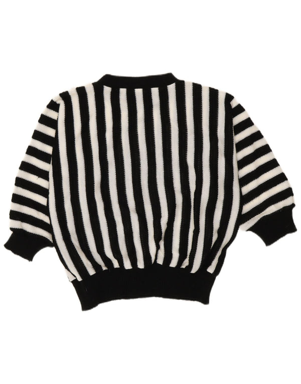 C&A Pulover pentru femei cu gât de barcă EU 48/50 XL Acrilic cu dungi negre