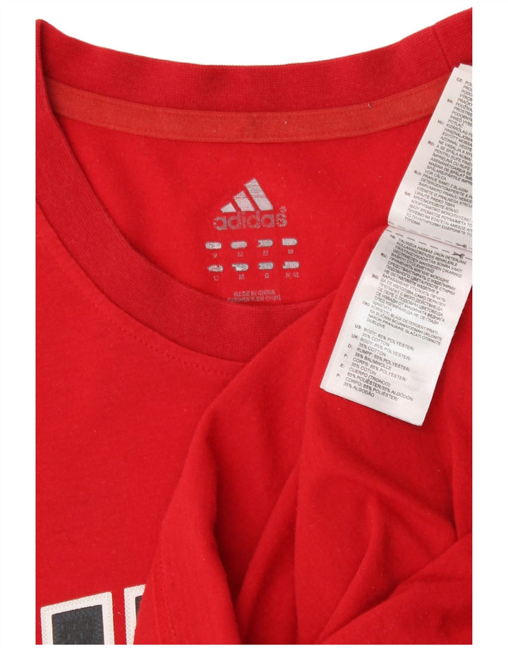 Tricou grafic Adidas Bulls Top Medium Red Poliester