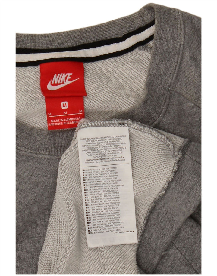 Pulover Nike pentru bărbați, bumbac cu pete, gri mediu