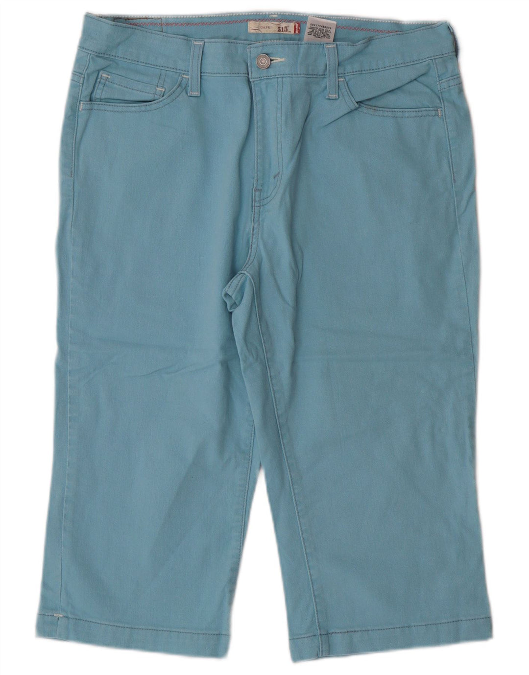 Blugi Levi's pentru femei 515 Capri US 12 Large W34 Blue Cotton Classic