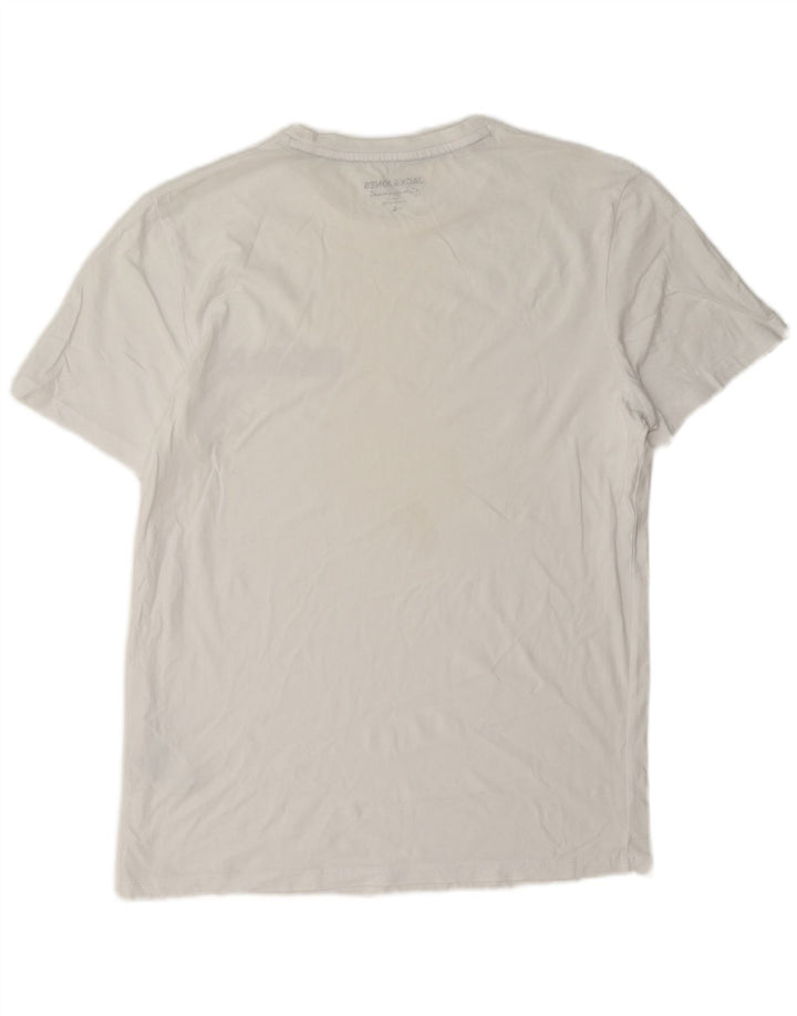 Tricou Jack & Jones pentru bărbați Top mare din bumbac alb