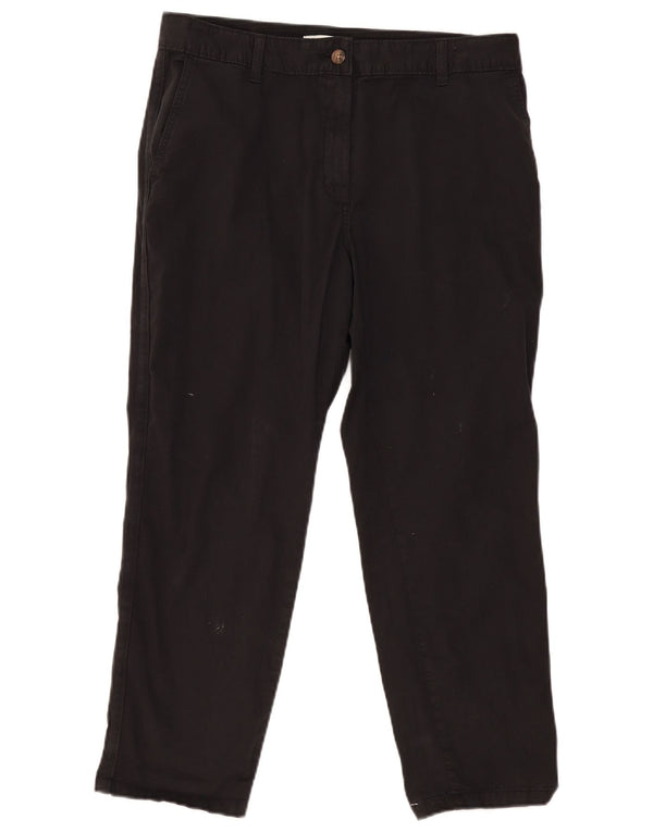 Pantaloni chino drepti pentru femei Marks & Spencer UK 14 Large W36 L27 Negru