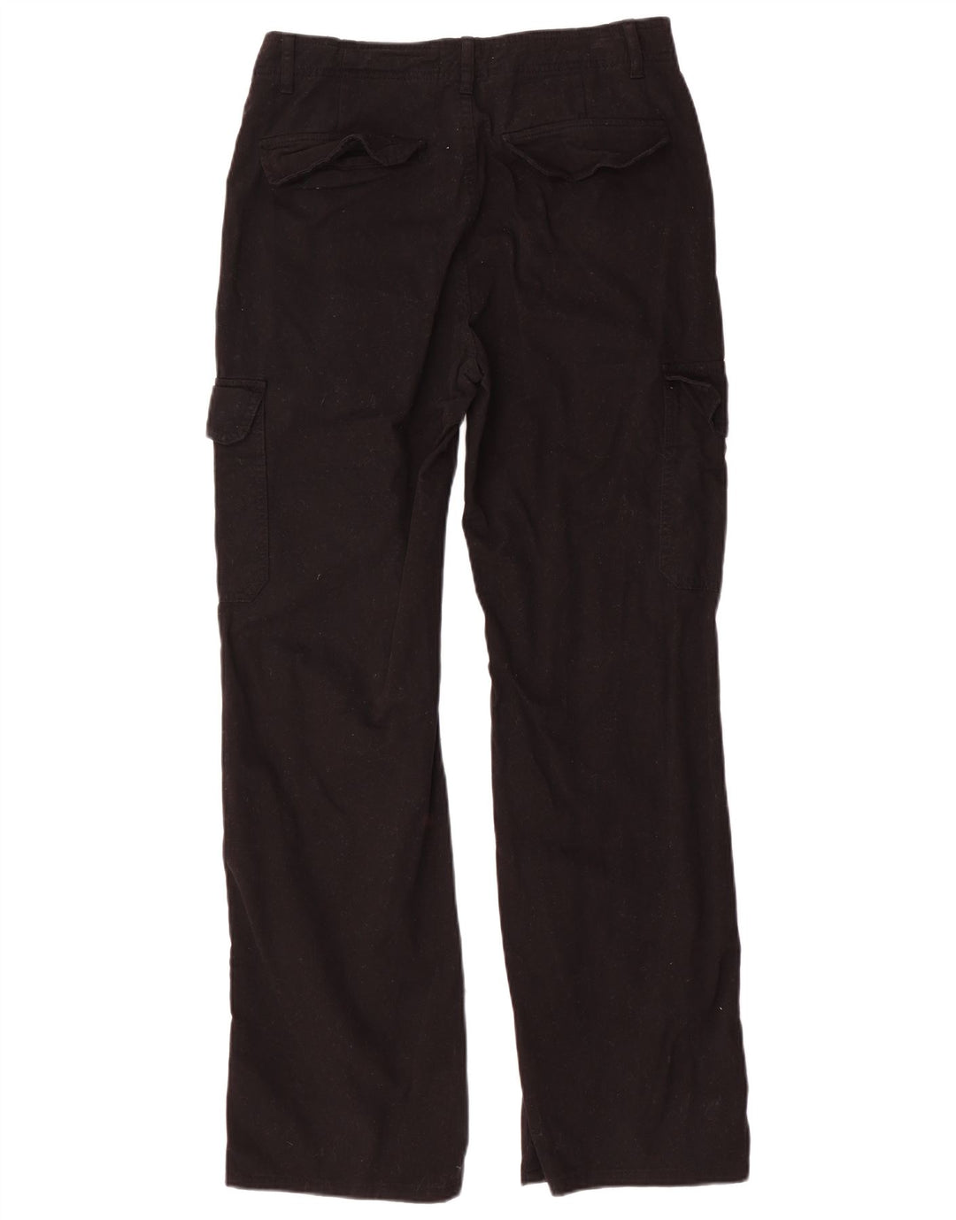 Pantaloni cargo drepti pentru femei Zara EU 40 Medium L30 L31 Bumbac negru