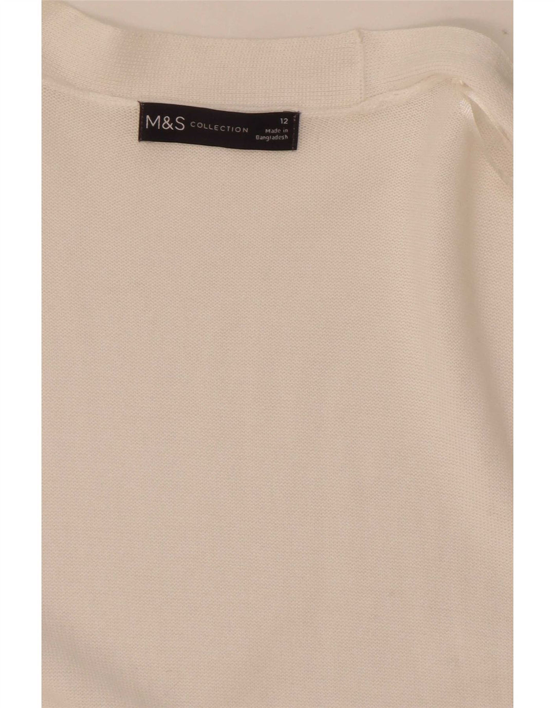 Pulover cardigan deschis pentru femei Marks & Spencer UK 12 Medium White