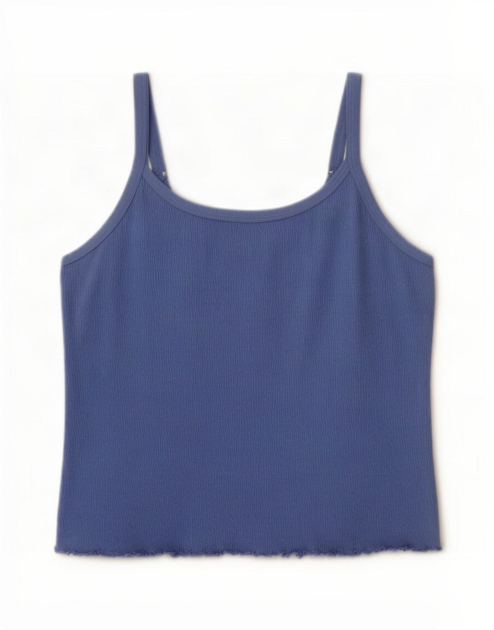 Top camis pentru femei M&Co UK 20 2XL Bumbac albastru