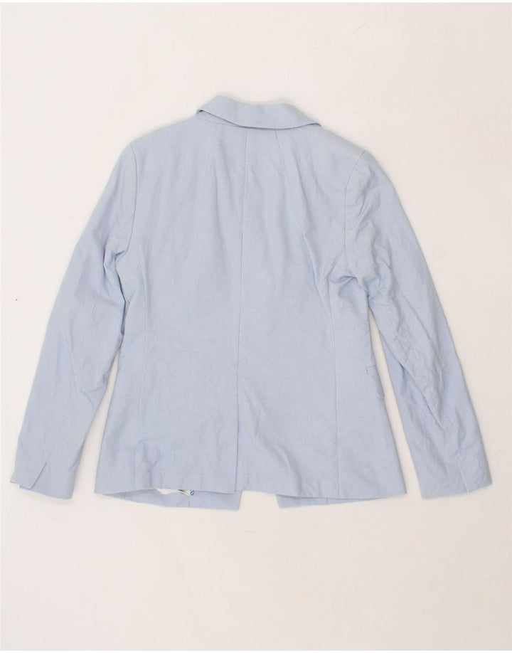 J. CREW Womens 1 Button Blazer Jacket US 2 XS Blue Cotton Vintage J. Crew and Second-Hand J. Crew from Messina Hembry 