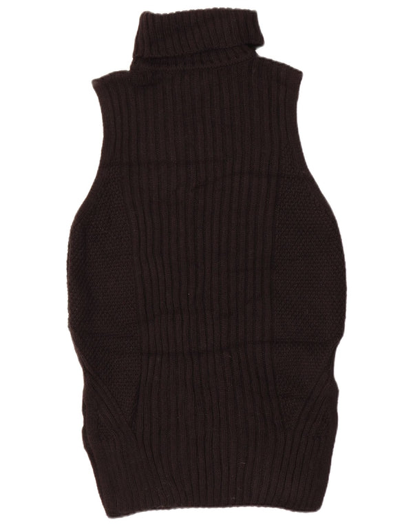 Topshop Rochie Jumper supradimensionată fără mâneci pentru femei UK 6 XS Acrilic negru
