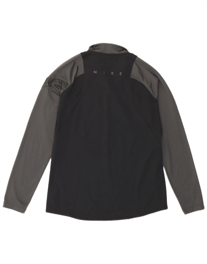 Trening pentru bărbați Nike Pullover Top Mediu Negru Poliester Colorblock