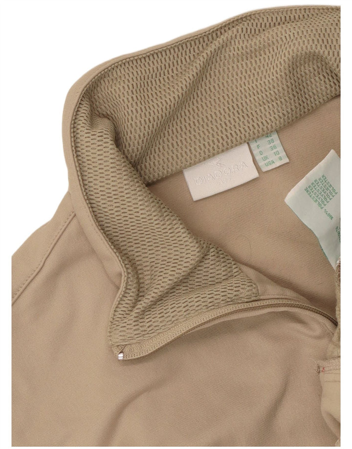 Jachetă de trening supradimensionată pentru femei Diadora UK 10 Small Beige Colorblock
