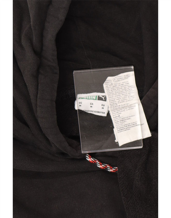Pulover PUMA pentru bărbați, bumbac color block, mediu negru