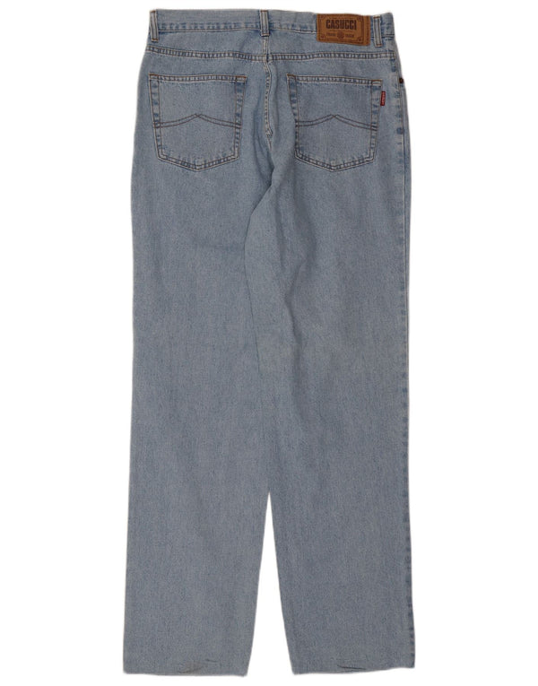 CASUCCI Blugi Bărbați Drepți IT 52 XL W38 L33 Bumbac Albastru