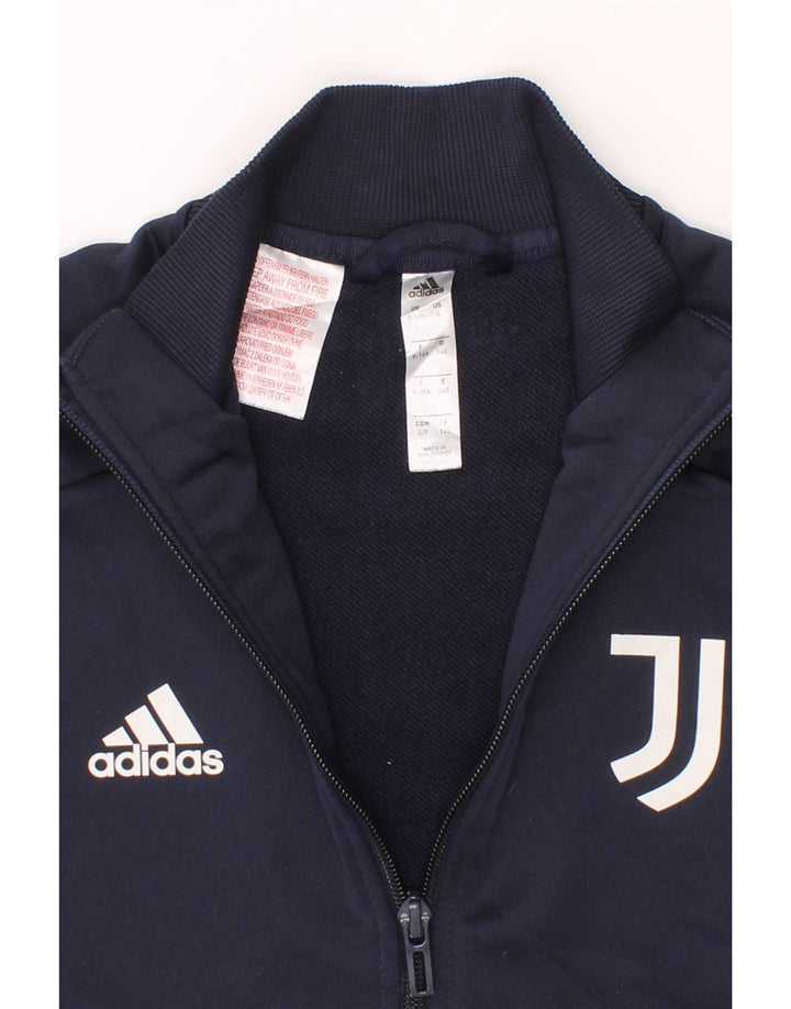 ADIDAS Boys Juventus Tracksuit Top Jacket 9-10 Years Navy Blue Polyester Vintage Adidas and Second-Hand Adidas from Messina Hembry 