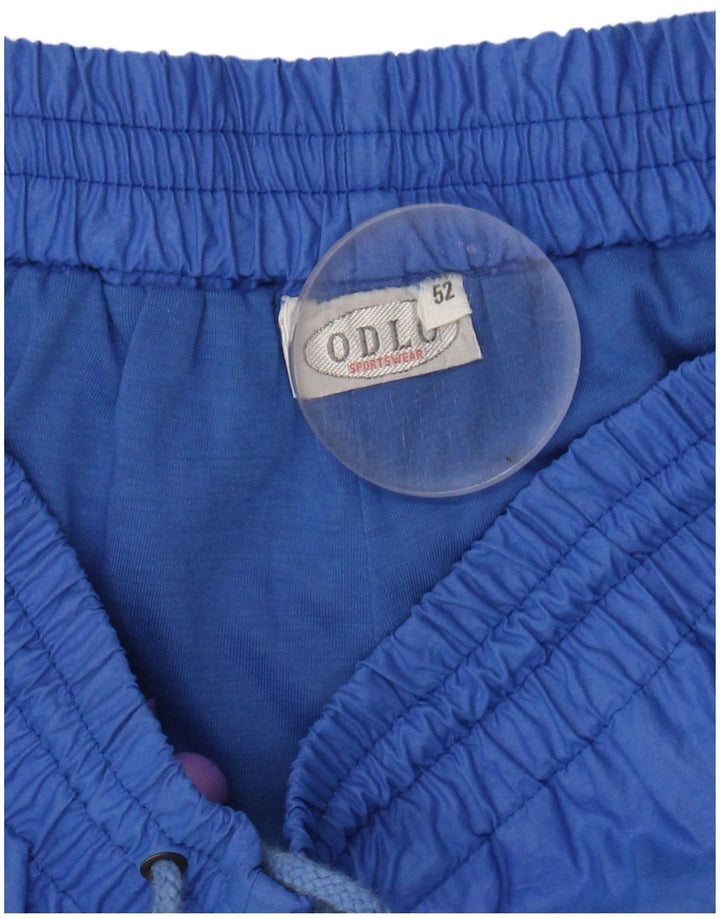 ODLO Mens Tracksuit Trousers Joggers IT 52 Large Blue Polyamide