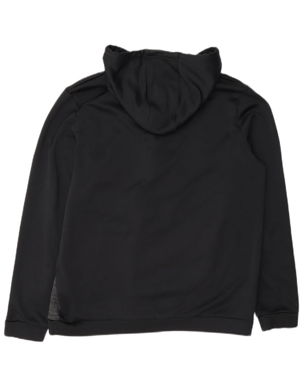 Pulover cu glugă Under Armour Cold Gear Graphic pentru bărbați, mare, negru, pătat