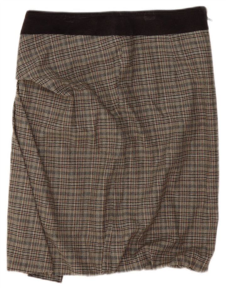 Max & Co. Fusta mini pentru femei UK 8 Small W28 Brown Check