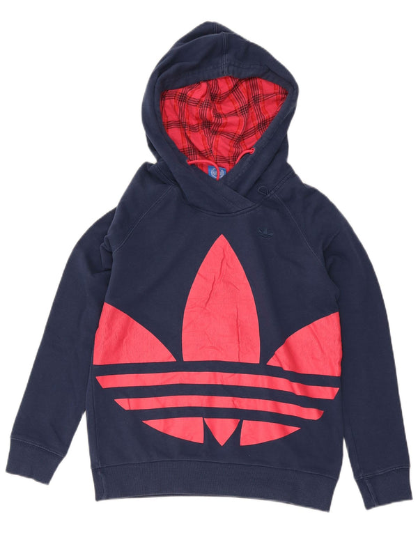 Pulover pentru bărbați Adidas Graphic Hoodie UK 10 mic Bumbac bleumarin