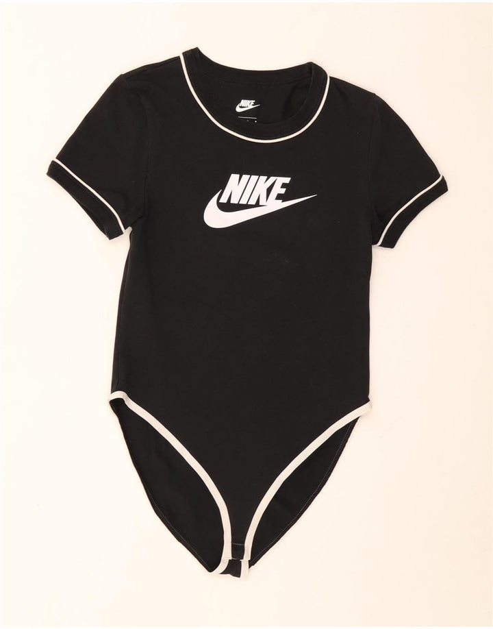 Body grafic Nike pentru femei UK 12, bumbac mediu negru
