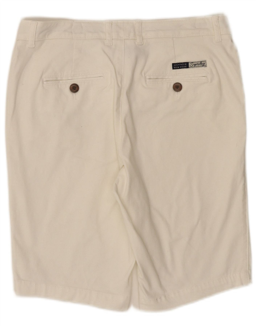 Pantaloni scurti Superdry Femei Regular Chino UK 10 Small W30 White
