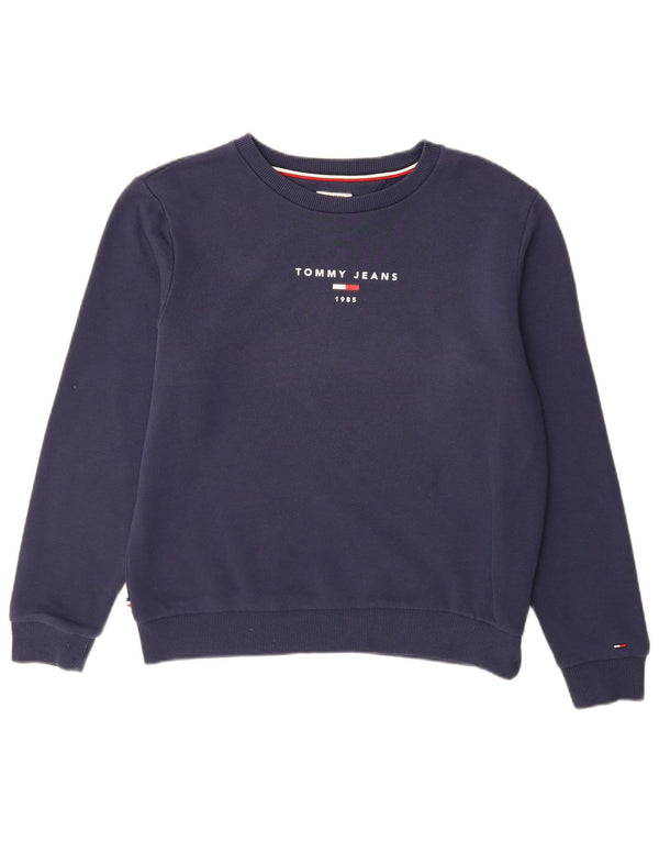 Pulover cu grafic pentru femei Tommy Hilfiger, UK 16, mare, bleumarin