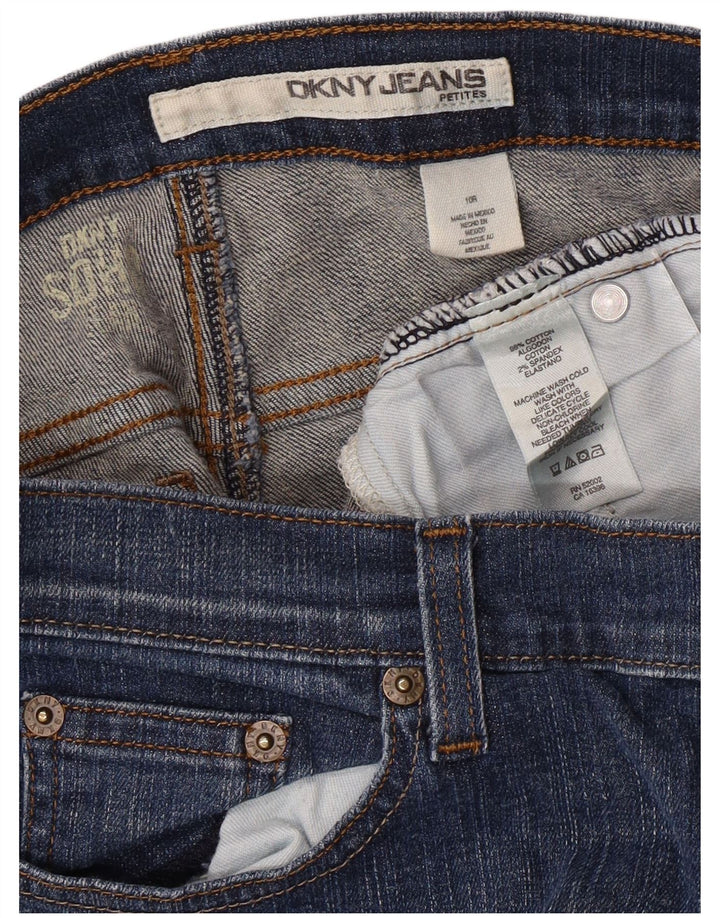 DKNY Jeans Bootcut pentru femei mici US 10 Large W30 L26 Blue Bumbac