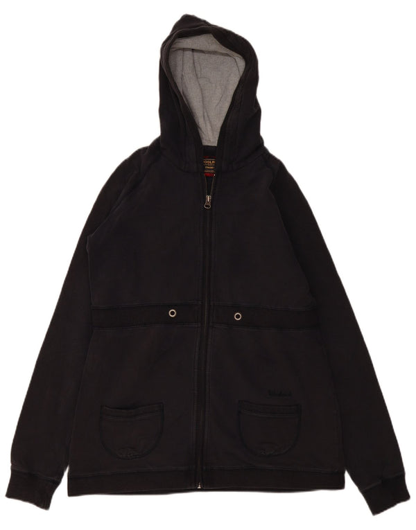 Pulover Woolrich pentru femei, cu fermoar, UK 12, bumbac mediu negru