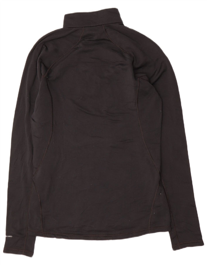 The North Face Mens Zip Neck Regular Fit Top cu mânecă lungă Medium Black