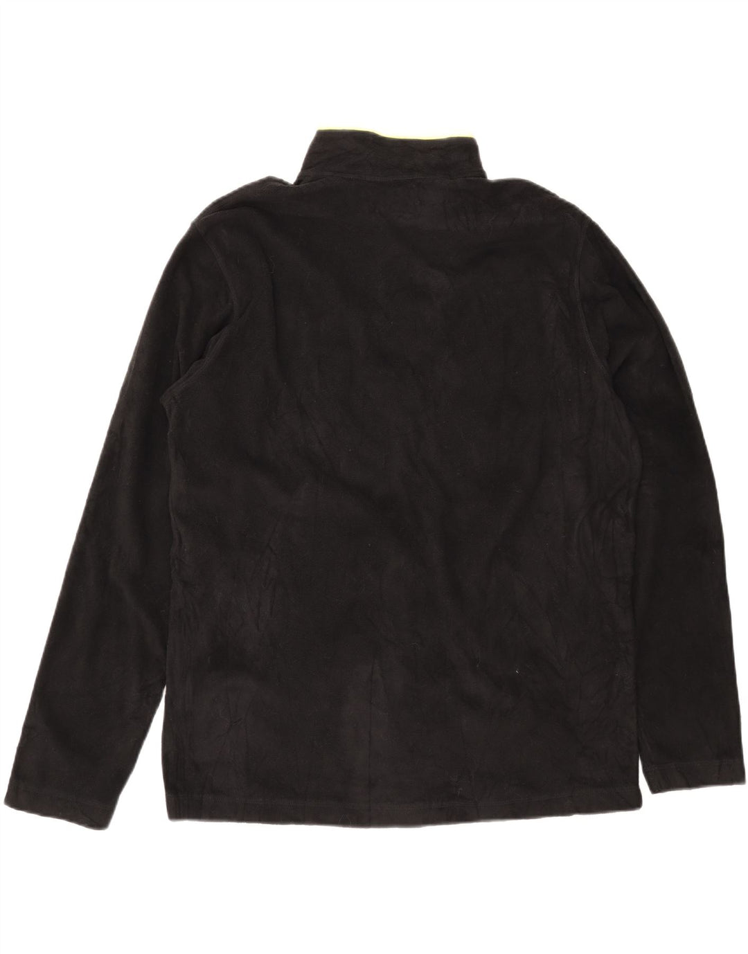 Pulover FILA pentru bărbați, cu fermoar și gât, XL, poliester negru