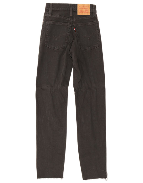 Blugi slim pentru femei Levi's W24 L27 bumbac negru