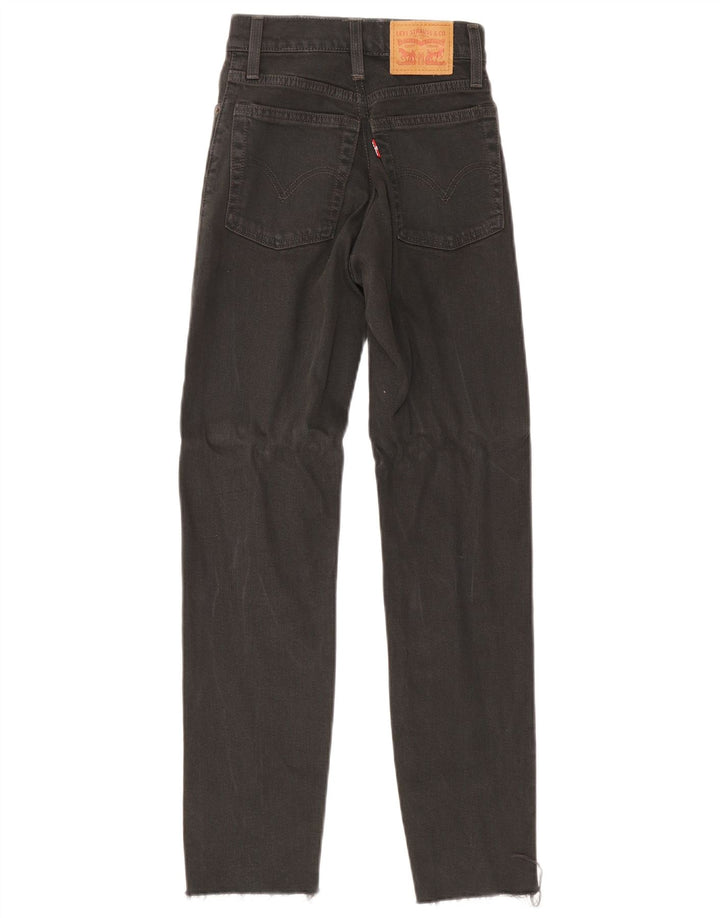 Blugi slim pentru femei Levi's W24 L27 bumbac negru