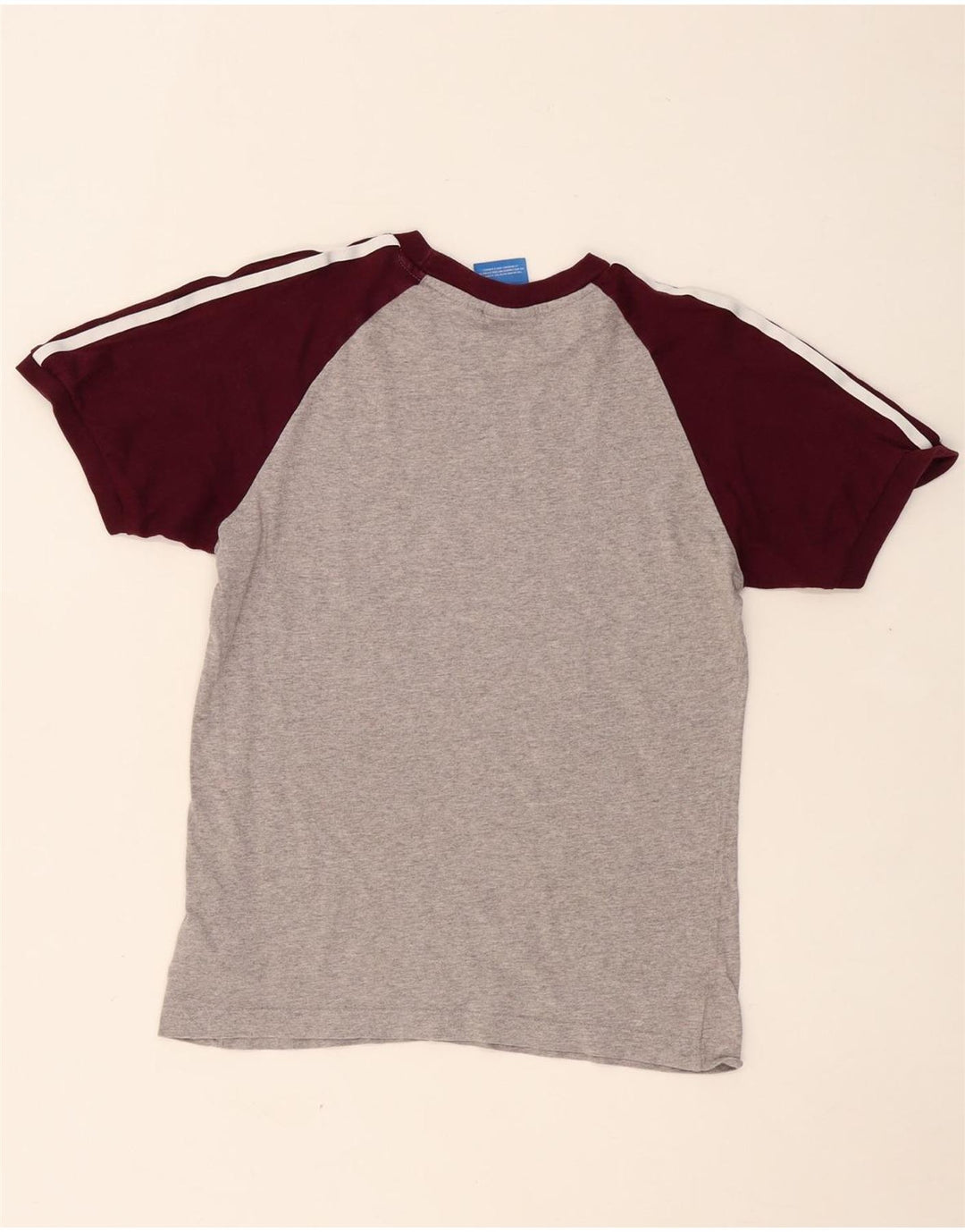 Tricou pentru bărbați ADIDAS Top mic, gri, bumbac color bloc