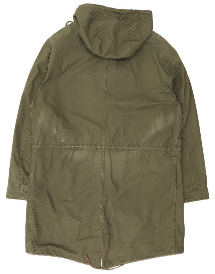 Jachetă parka cu glugă pentru bărbați Zara UK 40 mare kaki