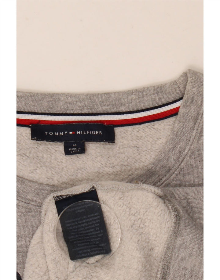 Pulover cu grafic pentru femei Tommy Hilfiger, UK 14 Medium Gri Pete