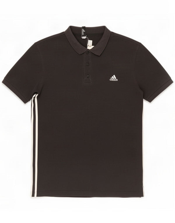 Tricou polo Adidas Climalite pentru bărbați XL, bumbac negru