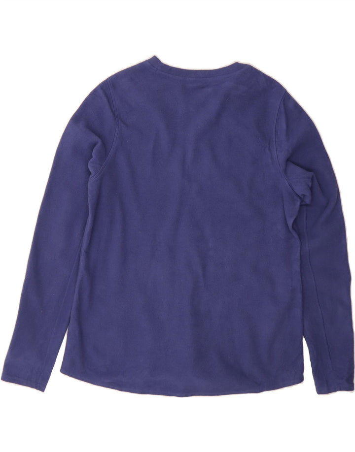 L.L.BEAN Womens Fleece Jumper UK 16 Large Purple Polyester Vintage L.L.Bean and Second-Hand L.L.Bean from Messina Hembry 