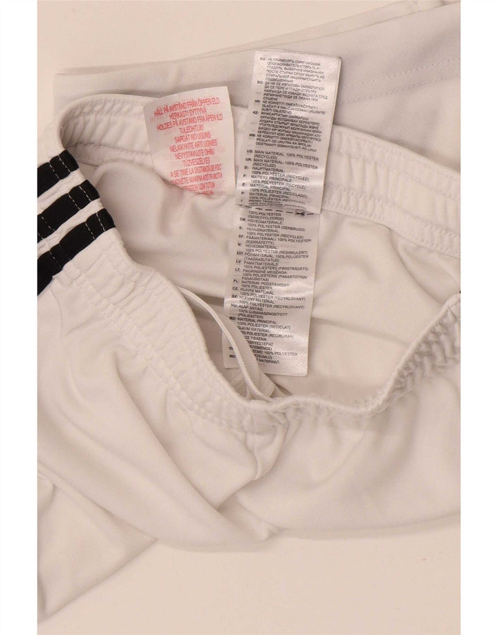 Pantaloni scurți sport Juventus pentru băieți Adidas 7-8 ani poliester alb