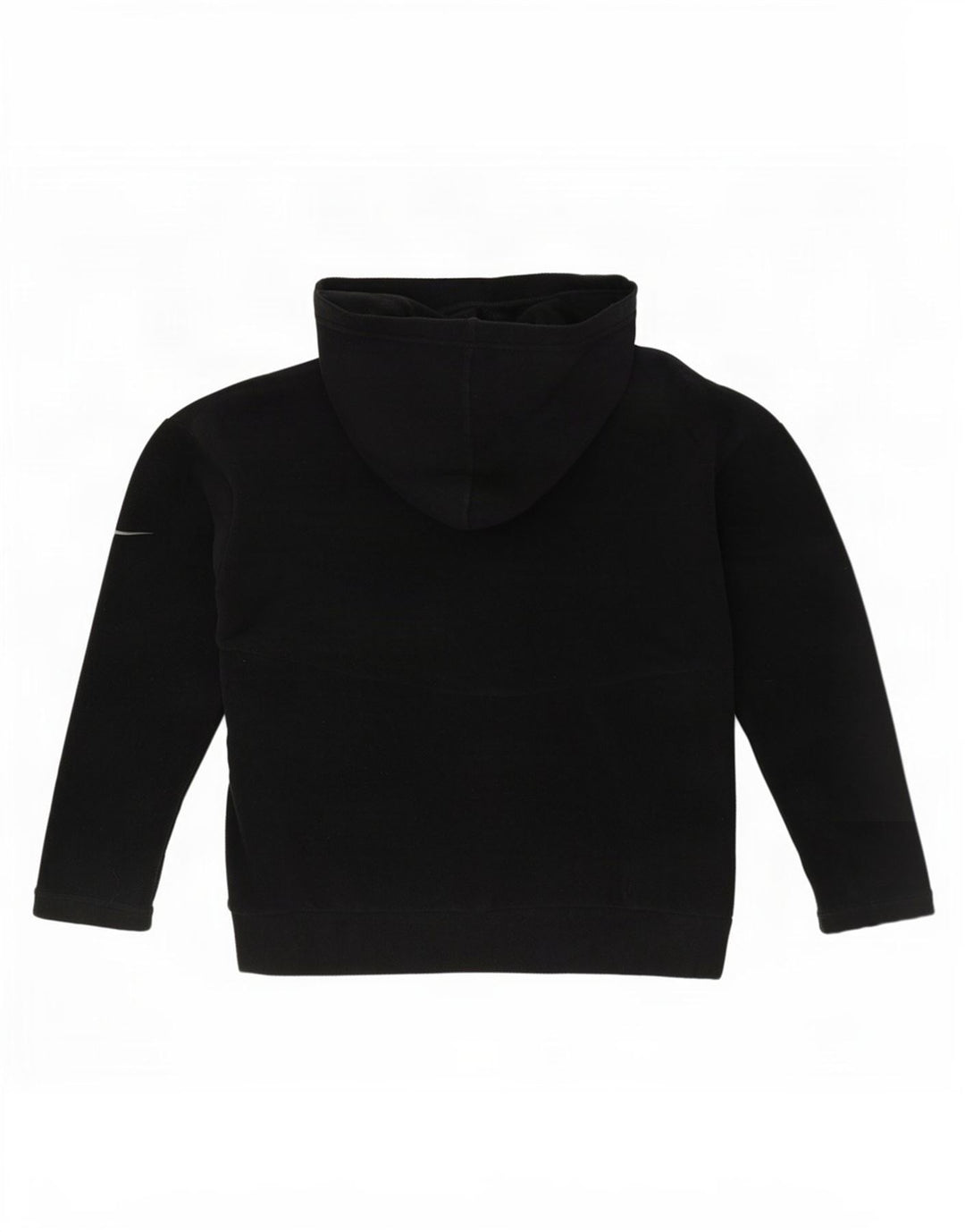Pulover supradimensionat fleece cu glugă Nike pentru femei UK 10 Poliester negru mic