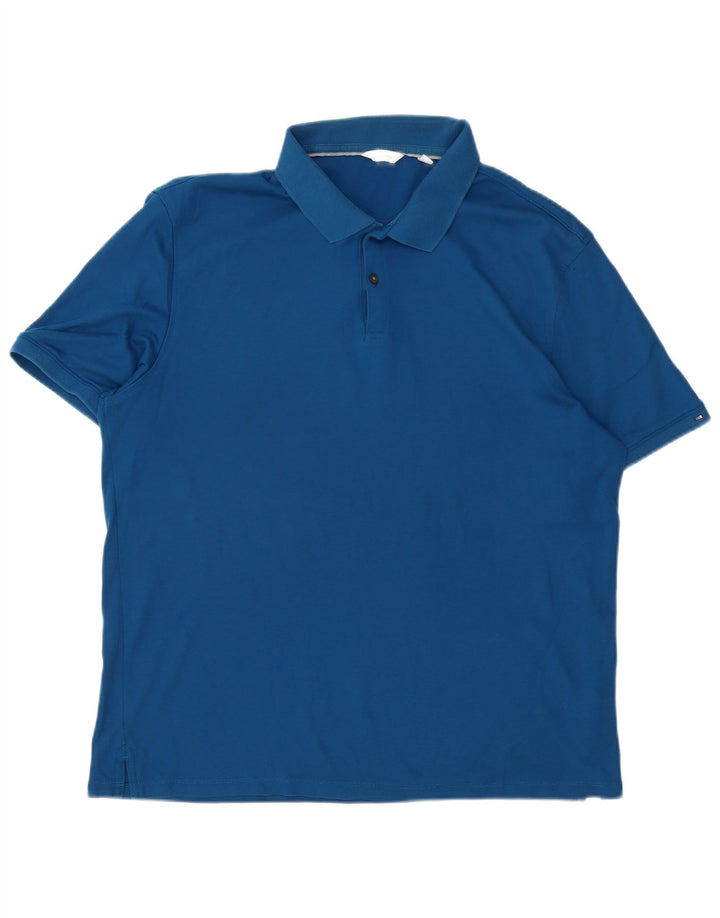 Cămașă polo Calvin Klein pentru bărbați, mare, albastru, bumbac